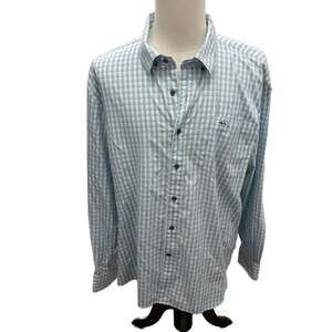 Fish Hippie Co. Long Sleeve Gingham Performance Button-Down Shirt